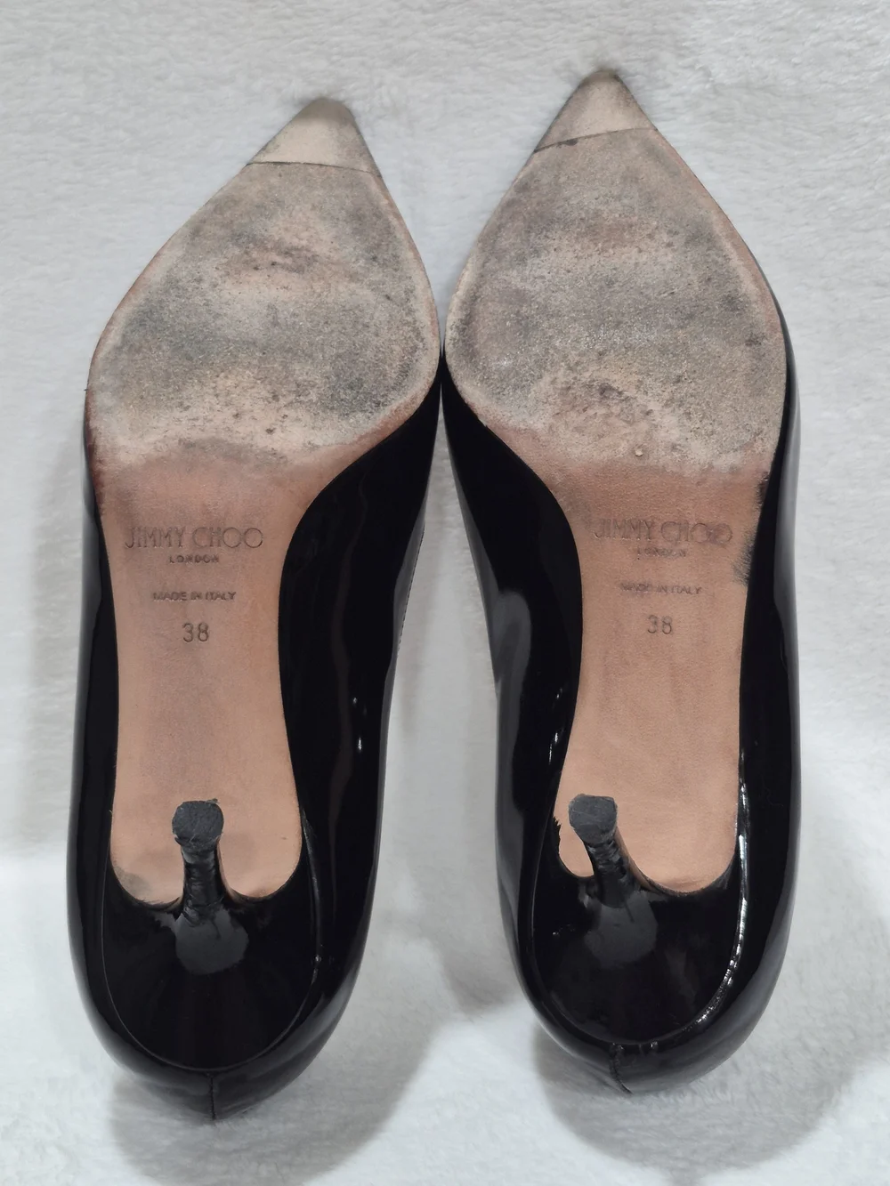 Jimmy Choo Women's Black Patent Leather Pointed-Toe Pump